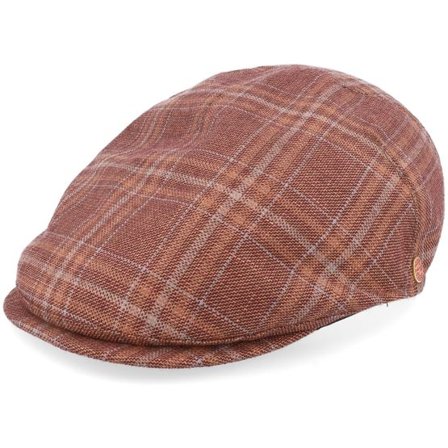 Mayser - Brun flatcap Keps - Sidney Como Brown Flat Cap @ Hatstore