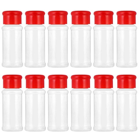 Plastkryddburk 12 st Saltpepparkvarnar Kryddburk Grillkryddburk Flaskor Kryddbehållare