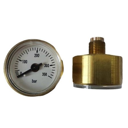 EDgun 28mm Dial Præcision Lufttryksmåler FX Manometer 350Bar Med 1/8 BSP Gevind
