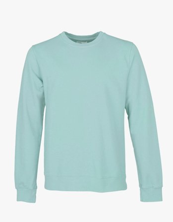 Classic Organic Crew - Teal Blue - S