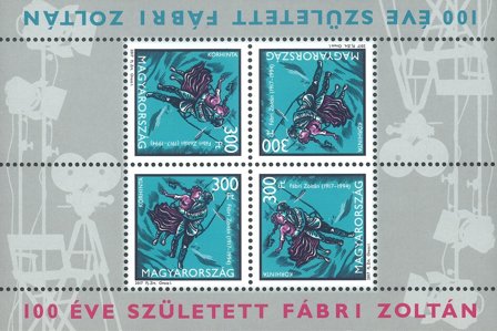 Ungarn - Fábri Zoltán ark - Ark postfrisk