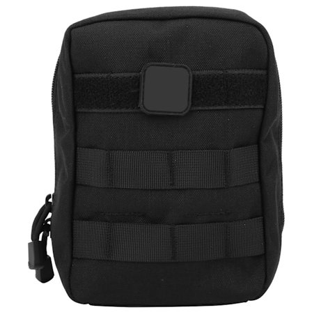 Bærbar Opbevaringstaske til Overlevelse Udendørs Camping Vildmark Nødsituation Sort