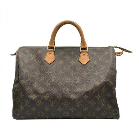 Louis Vuitton Vintage, Pre-owned Speedy 35 Monogram Handbag Bruin, Dames, Maat:ONE Size