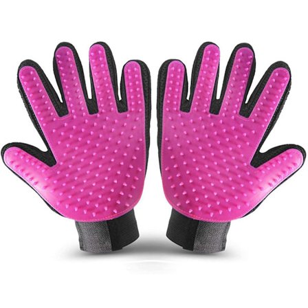 Pälshandske Ta bort Katt och Hundhår Höger Rosa