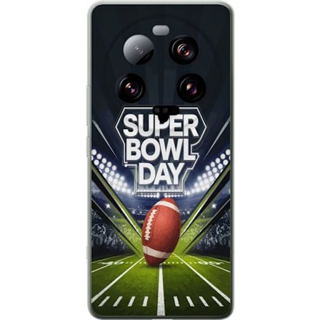 Kompatibelt Mobildeksel til Xiaomi 13 Ultra Super Bowl Day plakat med amerikansk fotball på opplyst arena i dramatisk sportsdesign
