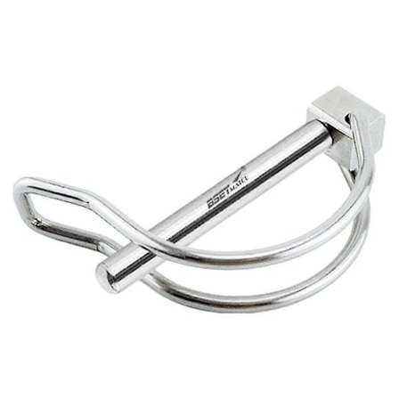 Aksellåsebolt, 316 rustfrit stål sikkerhedskoblingsbolt - D-type sikkerhedsfjederbolt til landbrugstrailere, vogne, plæne, have 5*45 mm