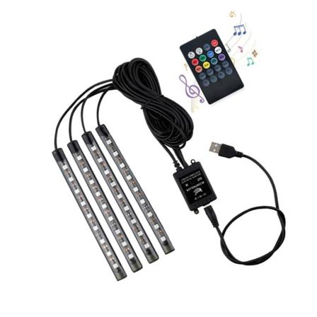 Led-billjusremsor Dash Röststyrning Fjärrkontroll