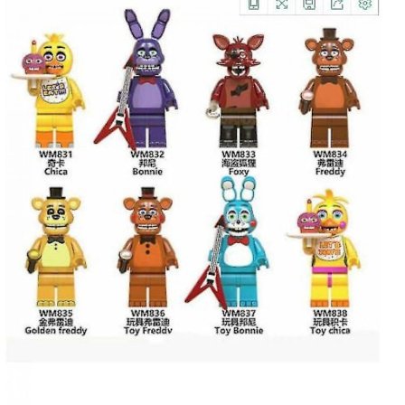2023-8 X Five Nights at Freddy Mini Figure Fit Toy Kids Gifta