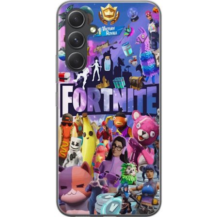 Yhteensopiva Puhelinkuori Samsung Galaxy S24 Fortnite kollaasi Victory Royale hahmot skins aarteet värikäs Fortnite pelaamisen suunnittelu