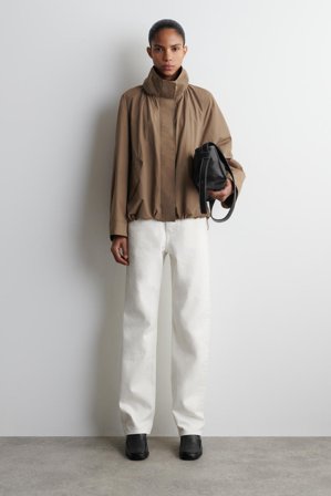 COS Femme Jean Reprise Droit in Blanc