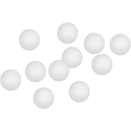 100 Styropor Kugler Hvide DIY Styropor Kugler til Kunst Håndværk