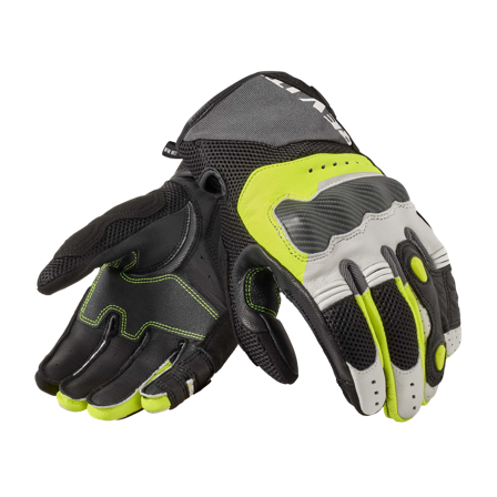 Motorradhandschuhe REV'IT! Blaze Hellgrau/Neon-Gelb XL