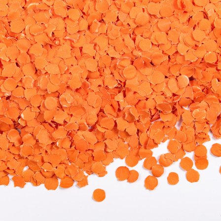 Papirskonfetti orange 100 gram