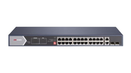Hikvision Pro Series DS-3E0528HP-E - switch - 28 porter - ikke-styrt - rackmonterbar