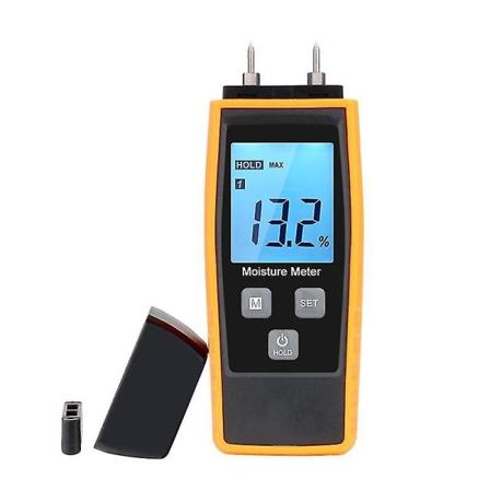 Fuktighetsmätare, Xrclif Vägg & Trä Fuktighetsmätare, Läcksmätare, Fuktighet, Cementbruk, Fuktighetsdetektor Med Lcd-Bakgrundsbelysning (gul)