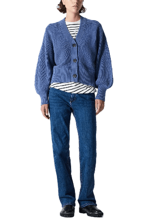 French Connection Tonia Knits V Nk Cardigan Tröjor Dam Blå XL