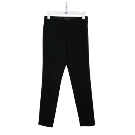 Armani Pre-owned, Pre-owned Polyesterbottoms Zwart, Dames, Maat:S,Polyamide