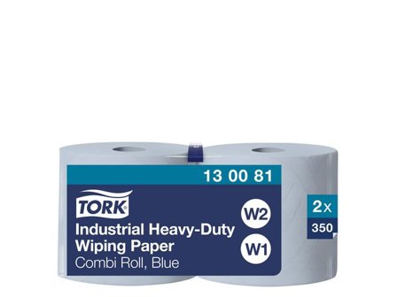 Tork Industritorkrulle Extra Kraftigt W1/2 blå 2/fp - Lyreco - Städ och hygien > Toalettpapper och torkpapper > Industritork