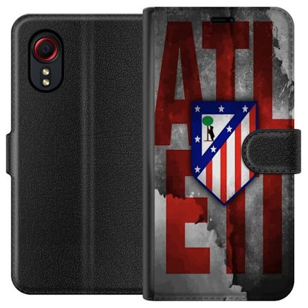 Kompatibel Tegnebogsetui til Samsung Galaxy Xcover 5 Atleti grå text