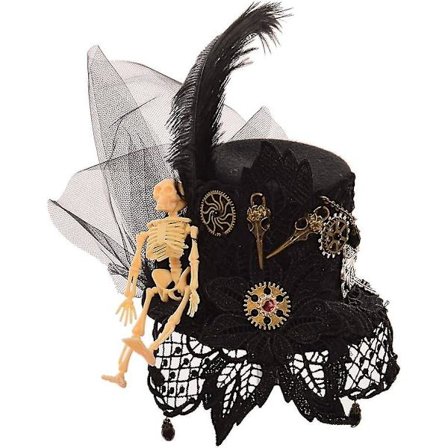 Victorian Steampunk Mini Top Hat Hårklämma för Kvinnor (d)