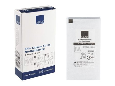 ABENA Suturtejp 75x6mmx5st 70/fp - Lyreco - Sjukvård och omsorg - Sårbehandling - Sårförslutning