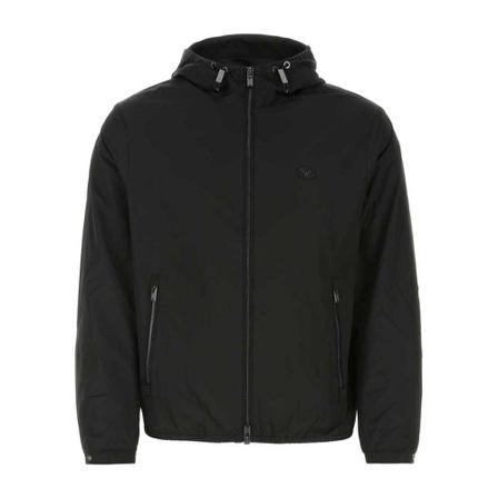 Emporio Armani, Light Jackets Zwart, Heren, Maat:M