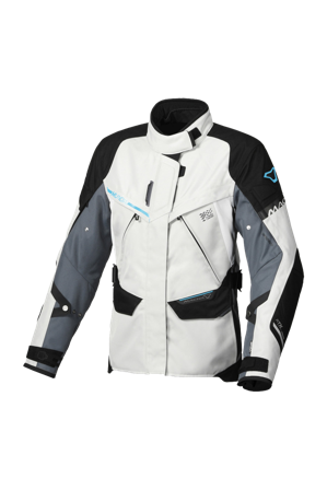 Veste Moto Femme Macna Mundial Gris/Noir XL