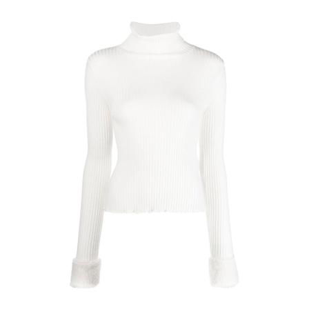 Blugirl, Turtlenecks Wit, Dames, Maat:L