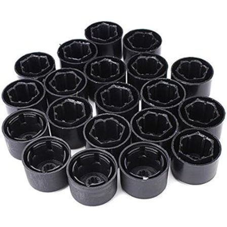 20 Hjulkapsler Mutterdeksel 17mm Kompatibel med VW Golf Mk4 Passat Audi Beetle