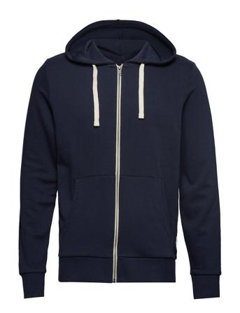 Jjeholmen Sweat Zip Hood Hettegenser Genser Blå Jack & J S