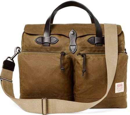 Filson 24 Hour Tin Briefcase Dark Tan