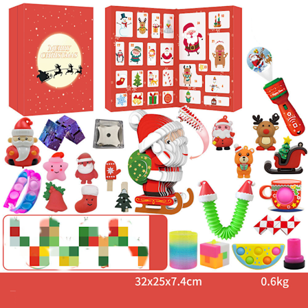 24-dagers nedtelling Fidget Toy Adventskalender - 24 overraskelser