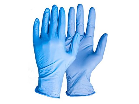 Nitrilhandske puderfri blå XL 100/fp - Lyreco - Skyddsutrustning > Engångshandskar > Nitrilhandskar