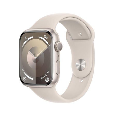 Apple Watch Series 9 (GPS) - stjernelysaluminium - smartklokke med sportsbånd - stjernelys - 64 GB