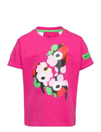 Girls Marimekko Graphic T-Shirt Pink Adidas Performance