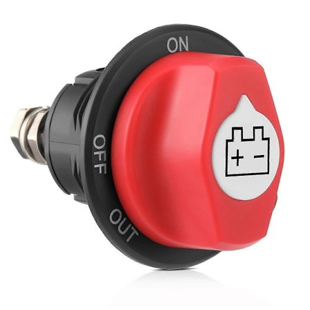 Akun päävirtakytkin 12-48V, katkaisija veneisiin, asuntovaunuihin, mönkijöihin, autoihin ja UTV-ajoneuvoihin, 100A