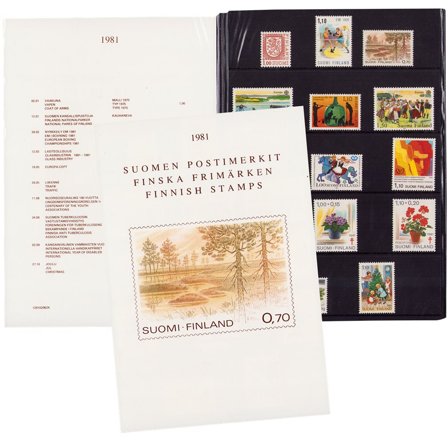 Finland - Årsmappe 1981 - Postfrisk