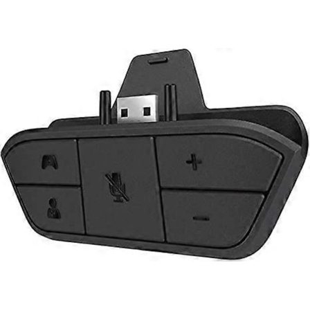 Stereo Headset Adapter til Xbox One og Xbox Series X|S og Elite Controller - Hovedtelefon Audio Converter til Voice Chat & Game Sound Mix og Mic 