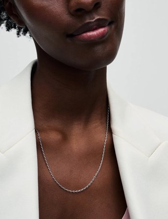 Pandora Figure Of 8 Chain Link Sterling Silver Necklace - Silver - 50 CM