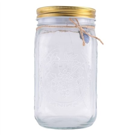 Simulert sommerfuglsamling i en krukke, potte sommerfugl, LED-lys glass romantisk animert sommerfugl gul