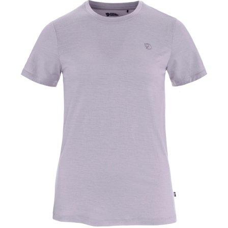Fjällräven Abisko Wool SS XXS - female - Lavender Mist - T-Skjortes & tank tops