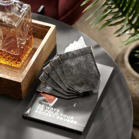 Pack de pañuelo de bolsillo para principiantes para hombres - Sets de pañuelos de bolsillo