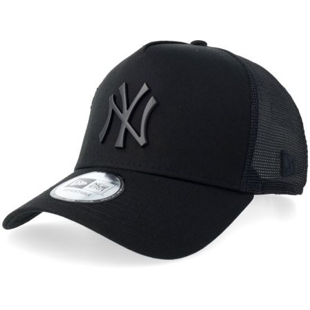 New Era - MLB Svart trucker Keps - Hatstore Exclusive x New York Yankees MLB Metal Badge Black A-frame Trucker @ Hatstore