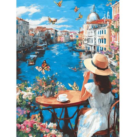 5D DIY Fuld Bor Rund Diamant Maleri Kit - Fantasy Diamant Broderi Hjemmeindretning