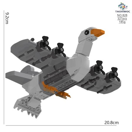 AI Shanhaijing tungtungsahur stick man alla byggklossar leksaksornament