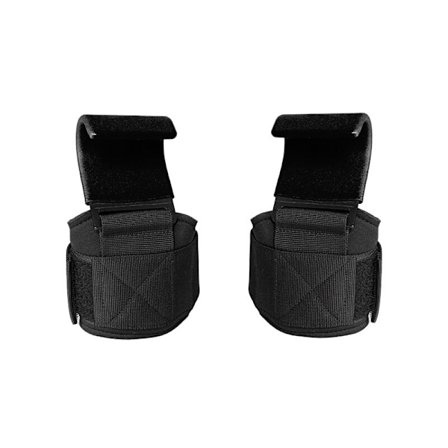 Gym Tyngdlyftning Krok Grepp Remmar Halkfri Fitness Träning Handledshandskar Pull-up krokar Grepp Remmar med handledsband