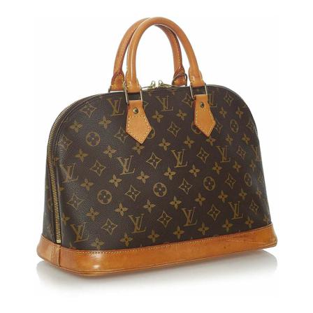 Louis Vuitton Vintage, Pre-owned Bag Bruin, Dames, Maat:ONE Size,Canvas