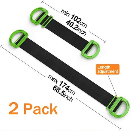 JUSTERBAR Sling - 2-pack mobilslingor för möbler, lådor, madrasser, konstruktion och tunga material upp till 600 lbs