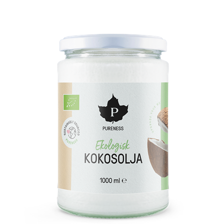 Pureness Jomfrukokosolie Øko 1000 ml