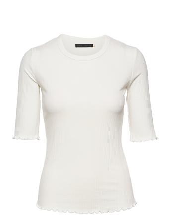 Candacekb Ck Ss T-shirt Top Hvid Karen By Simonsen